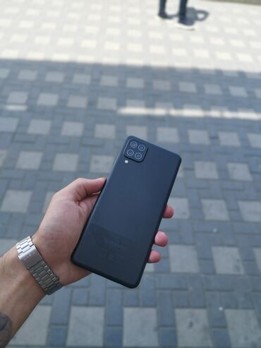 Samsung: Samsung Galaxy A12, 32 ГБ, цвет - Черный, Кнопочный, Отпечаток пальца