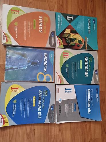 Книги и журналы: Biologiya 1hisse, Biologiya 2 hisse, Kimya 1 hisse, Biologiya 8 sinif — 7