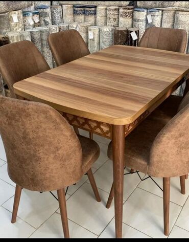 Masa və oturacaq dəstləri: Mətbəx üçün, Yeni, Açılan, Dördbucaq masa, 4 stul — 3