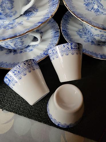 solingen posuđe: Sevis za kafu,caj,zestinu 1949 do 1954 godina China Blau Setmann — 10