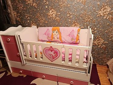 mothercare beşik: Qız üçün, İşlənmiş, Dördbucaq, Beşik, Dəst ilə, Matras ilə, Yellənmə mexanizmi ilə — 2