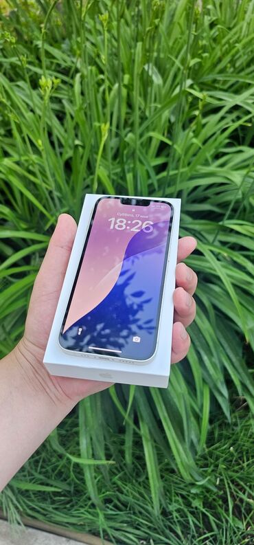расрочка телевизор: IPhone 14, Б/у, 128 ГБ, Белый, Коробка, 80 %