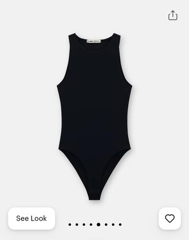 elegantni bodi: Pull and Bear, S (EU 36), Polyester, color - Black