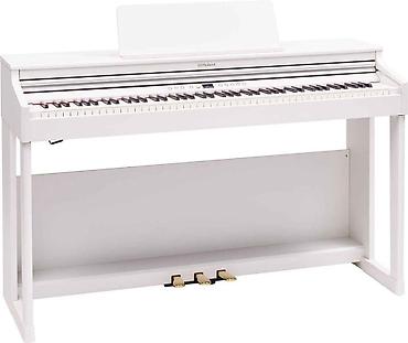 Musiqi alətləri: Roland rəqəmsal pianino – ağ korpus, 88 klaviş, inteqrə olunmuş stend — 1