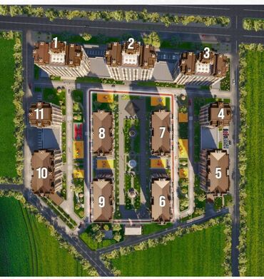 элитные квартиры в бишкеке авангард: 2 комнаты, 81 м², Элитка, 4 этаж, ПСО (под самоотделку)