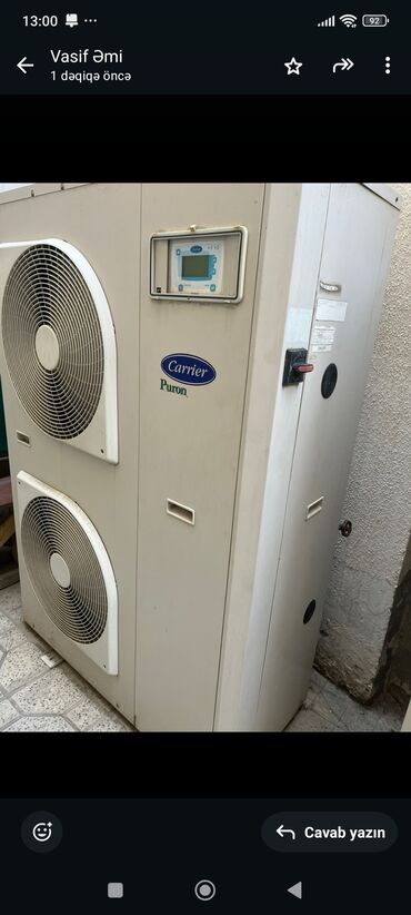 lcd: Təzə vezyetde əlaqə nomresi (055-259-50-55)Carrier Puron sənaye tipli