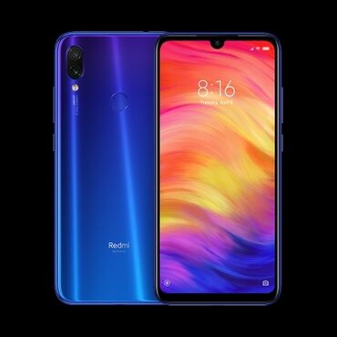 чехлы на телефон редми 9: Redmi, Redmi Note 7, Колдонулган, 128 ГБ, түсү - Көк, 2 SIM