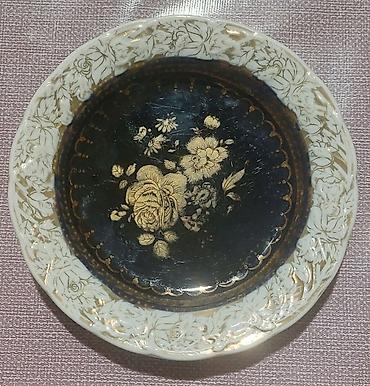 turbalar: Boşqablar, 1 əd, rəng - Qızılı, Farfor, Çexiya — 1