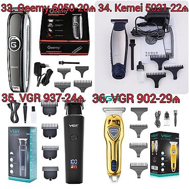 Trimmerlər və saç qırxan maşınlar: Saç qırxan maşın, Yeni, Pulsuz çatdırılma, Ödənişli çatdırılma, Rayonlara çatdırılma — 9