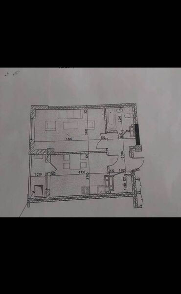 Продажа домов: 1 комната, 48 м², Элитка, 11 этаж, ПСО (под самоотделку)