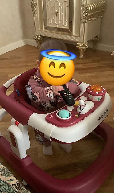 uşaq gəzdirən: Uşaq gəzdirəni (Baby Walker) - Rəng: narıncı-bənövşəyi və ağ — 1