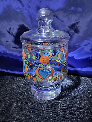 Ostalo posuđe: Bombonijera nova staklena iz 70ih.god. Staklena bombonijera,sve na — 6