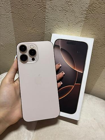 apl: IPhone 16 Pro Max, 512 GB, Desert Titanium, Simsiz şarj, Face ID, Sənədlərlə — 1