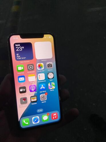 Apple iPhone: IPhone Xs, 64 GB, Ağ, Simsiz şarj, Face ID, Sənədlərlə