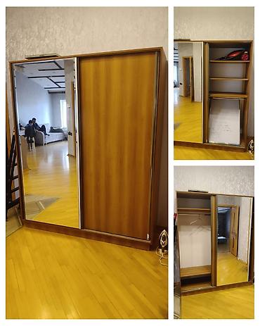 İşlənmiş, 2 qapılı, Güzgülü, Qəhvəyi, Kupe, Düz dolab