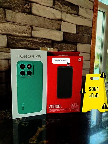 poco x8: HƏFTƏNİN LİDER TƏKLİFİ! 🏆 📱 Honor X8c 8/256 GB smartfonu! 📱 ⚫ Rəng — 3