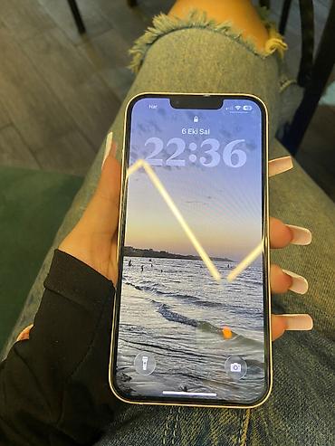 IPhone 13, 128 GB, Zəmanət, Simsiz şarj, Face ID