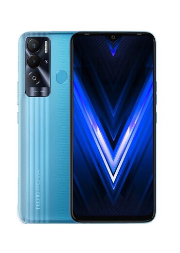 защищенные мобильные телефоны: Tecno Pova Neo, Новый, 64 ГБ, цвет - Голубой, 2 SIM