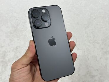 Apple iPhone: IPhone 14 Pro, Б/у, 512 ГБ, Black Titanium, Зарядное устройство, Защитное стекло, Чехол, 90 %