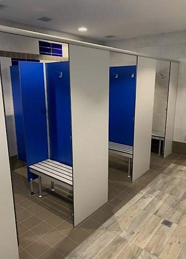 wc: WC kabinlər – Suya, nəmə və zərbəyə davamlı antibakterial — 4