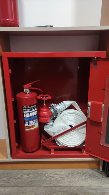 Пожарные шкафы: Шкафы пожарных кранов и комплектация к ним. Огнетушители пожарные — 11
