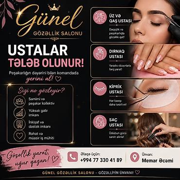 tarsovka ustası: Dırnaq ustası tələb olunur, Yerin icarəsi, 1-2 illik təcrübə, Materialların təqdim olunması — 1