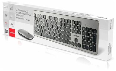 офисная клавиатура: Клавиатура+мышь Smartbuy SBC-233375AG-GK – удобный и стильный