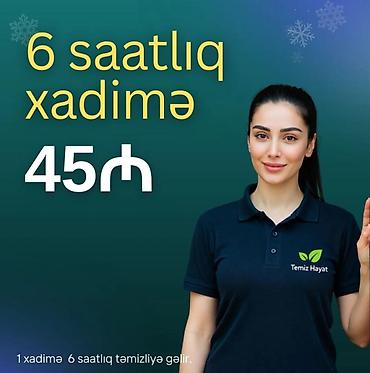 paketleme iş: Saatlıq təmizlik və köməkçi xidməti - Saatlıq təmizlik paketləri: • — 9