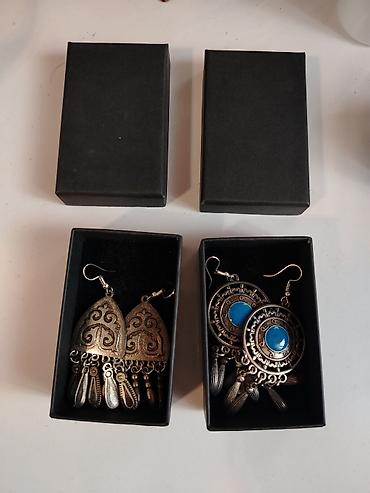 Aksesuarlar: Boho tərzində iki cüt sırğa dəsti, taptazadi hec istifade olunmayib — 1