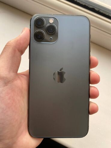 Apple iPhone: IPhone 11 Pro, Скидка 10%, Б/у, 256 ГБ, Matte Space Gray, Чехол, Коробка, 93 %