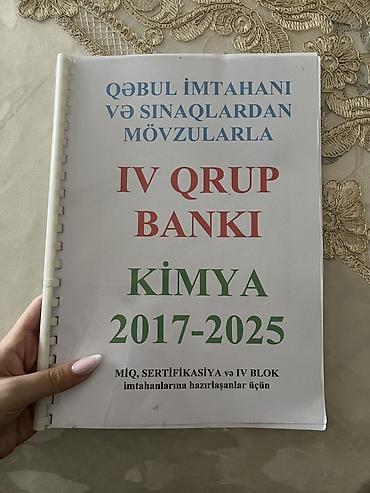 Məhsul: “Qəbul imtahanı və sınaqlardan mövzularla – IV qrup bankı