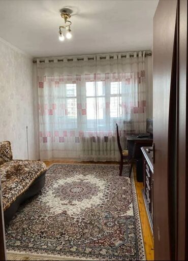 купить квартиру бишкек центр: 3 комнаты, 62 м², Индивидуалка, 5 этаж, Старый ремонт