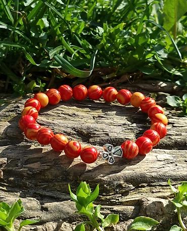 Narukvice: Kalist ručno rađene kamene brojanice od crvenog ahata, sa blagoslovom — 5