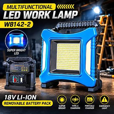 projektorlar: Projektor batareyalı W8142-2 Bu Multifunksional LED İşıq Lampası, iş — 1