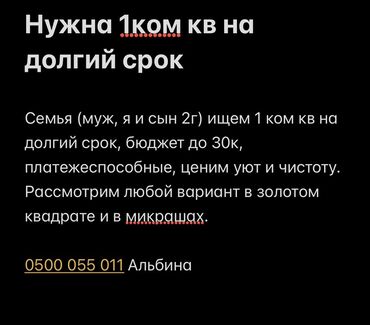 снять комнату на долгий срок: 1 бөлмө, Менчик ээси
