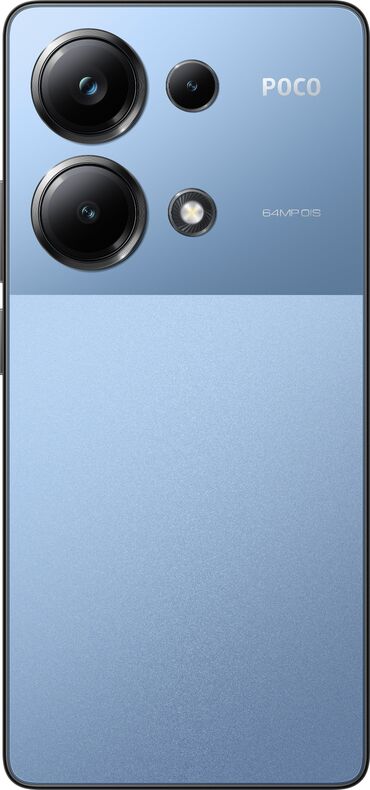 poco 12: Poco M6 Pro, Новый, 256 ГБ, цвет - Голубой, 2 SIM