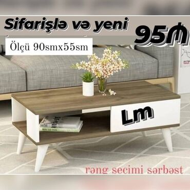 Masalar: Yeni TAB jurnal masası Yeni və sifarişlə💫 Qiymət : 95₼ Ölçü: 90smx55sm