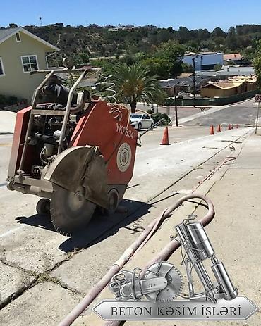 Beton işləri: Beton kəsmə–deşmə xidməti - Dəmirsiz və armaturlu betonun kəsilməsi — 15