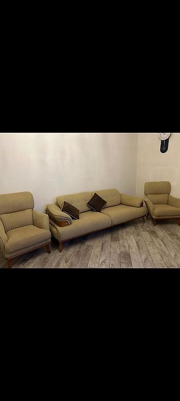✔️800 man (Buzovna). Divan+ 2 kreslo. 2000-ə alınıb. Təcili satılır