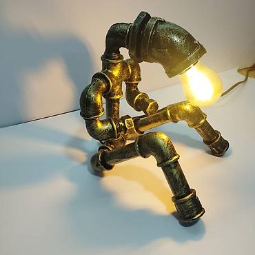 Декоративные настольные светильники: Лампы-скульптуры в стиле стимпанк/индастриал - Настольные светильники — 12