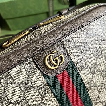 Классические сумки: Классическая сумка, Gucci, Италия, Материал: Комбинированный материал, Застежка на молнии, Мужские, Новый — 7