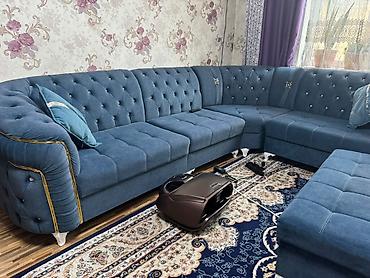 классный уголок: Купили за сорок Угловой модульный диван с оттоманкой и пуфом - — 2