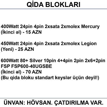 Qida blokları: Qida Blokları 📍Ünvan: Bakı şəh, Suraxanı ray, Hövsan qəs. YOXLAMAĞA — 2