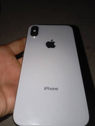 поко х3 про цена бишкек 256 гб: IPhone X, Колдонулган, 64 ГБ, Ак, Заряддоочу түзүлүш, Коргоочу айнек, Каптама, 100 %
