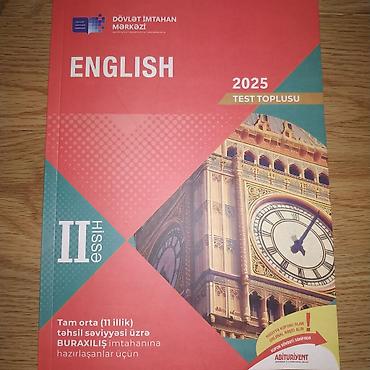 Testlər: Məhsul: “English 2025 – Test Toplusu”, Dövlət İmtahan Mərkəzi (DİM) — 2
