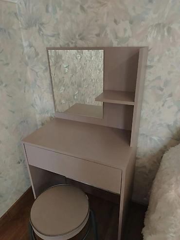 standing mirror: Туалетный столик, Новый, С зеркалом, цвет - Розовый, ЛДСП — 4