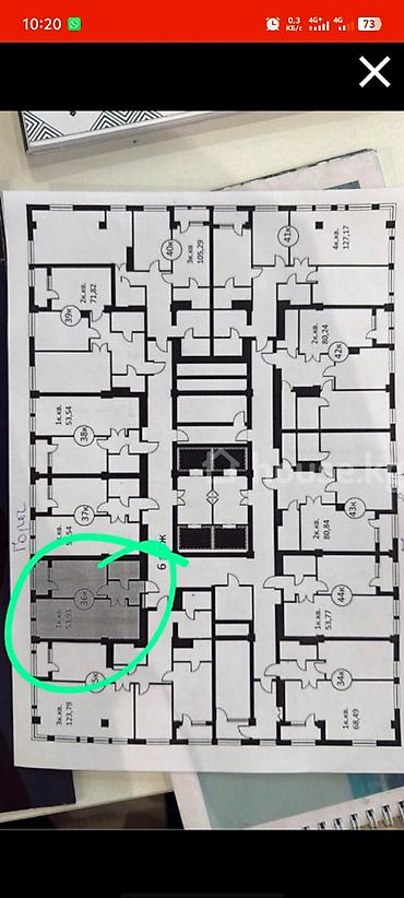 1: 1 комната, 54 м², Южная Магистраль Элитка, 13 этаж, ПСО (под самоотделку) — 3