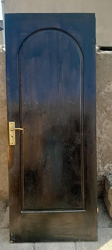 en ucuz jaluzi perde: Taxta qapı və pəncərə dəsti - Material: massiv taxta, tünd rəngli — 3