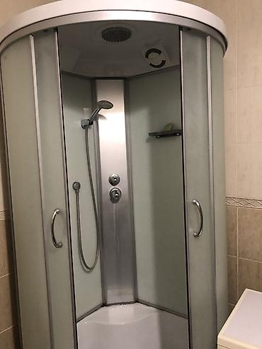 Душевая кабина Полукруглая, Размер: 90 x 90 см, Покрытие: Матовое