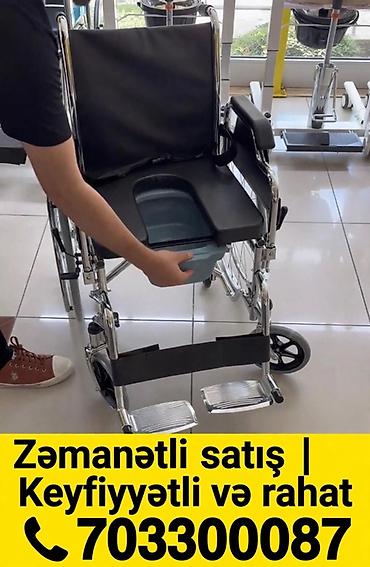 Tualet funksiyalı əlil arabası Elil arabasi teze qəti istifade